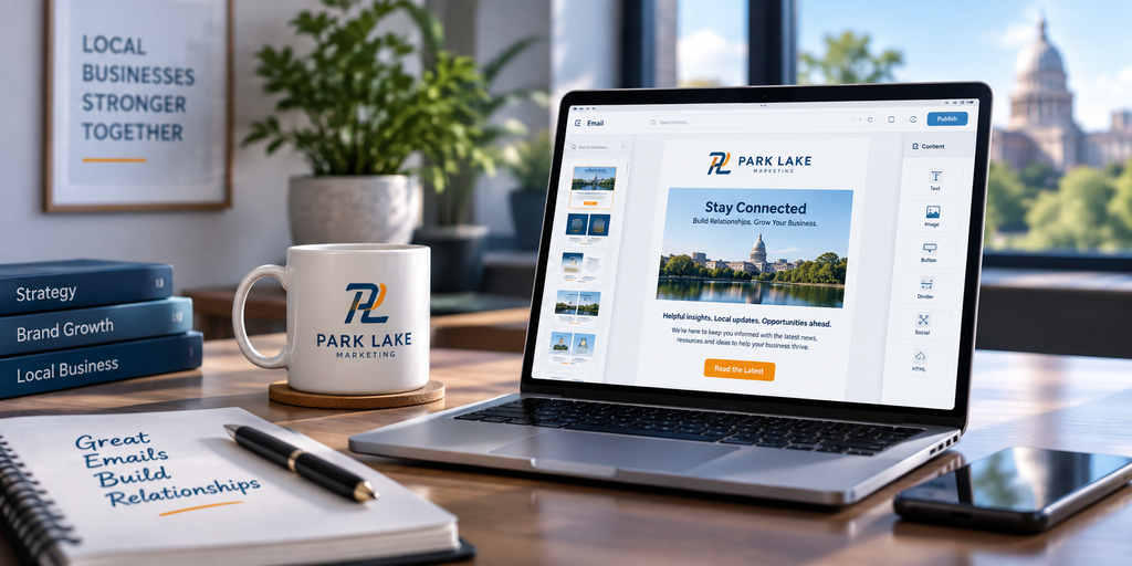 Professional email marketing campaign creation with Park Lake Marketing